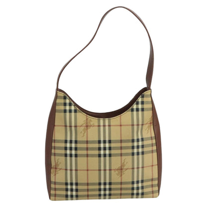 Burberry Nova Check Beige Canvas Shoulder Bag ( )