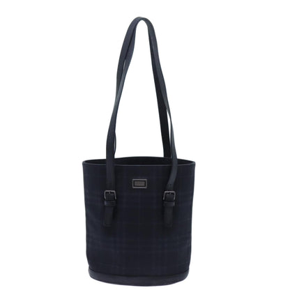 Burberry Nova Brand Canvas Blue Shoulder Bag