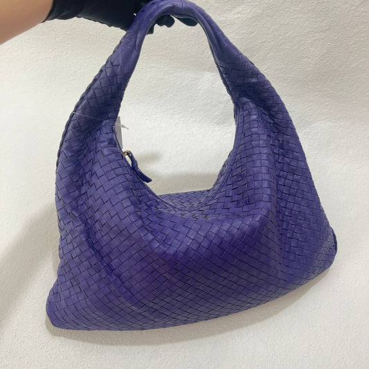 Bottega Veneta Hobo Bag Large Leather Purple 45cm