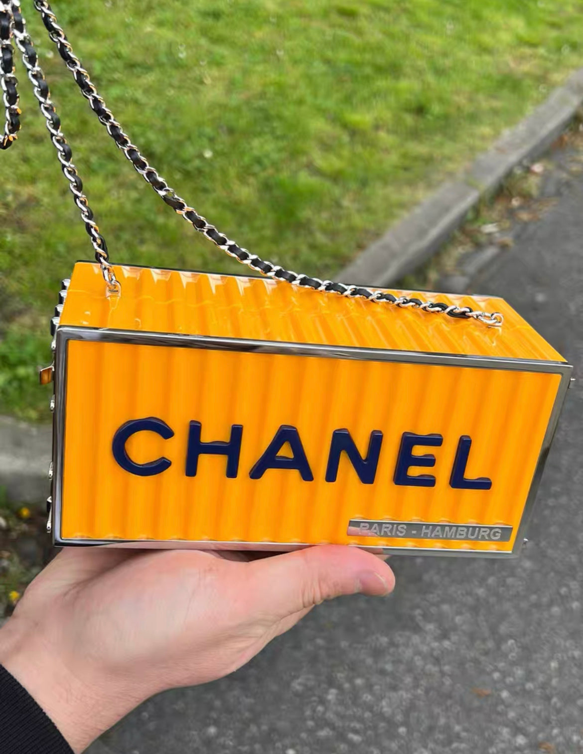 Chanel Luxury Leather Yellow Clutch Rovelle Bags
