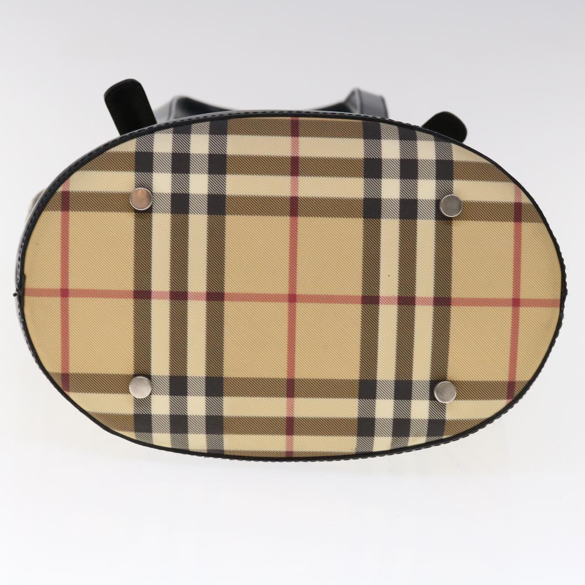 Burberry Tartan Brand Canvas White Shoulder Bag