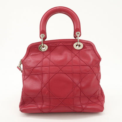Christian Dior Leather 2Way Bag Hand Bag Shoulder Bag Pink Rovelle Bags