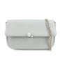 Christian Dior Leather Chain Shoulder Bag Light Blue 112-Ma-0174 Rovelle Bags
