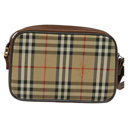 Burberry Nova Check Beige Canvas Shoulder Bag ( )
