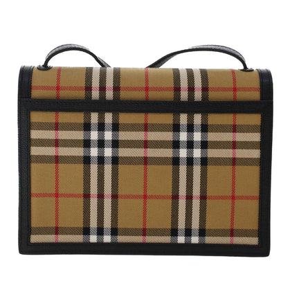 Burberry Brand Check White Shoulder Bag