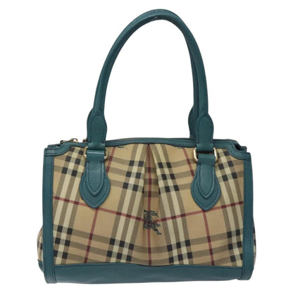 Burberry Haymarket Beige Canvas Handbag ( )