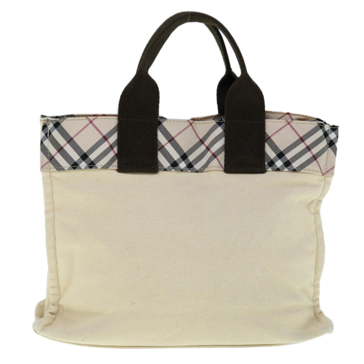 Burberry Label Brand Canvas Blue Handbag Style 7