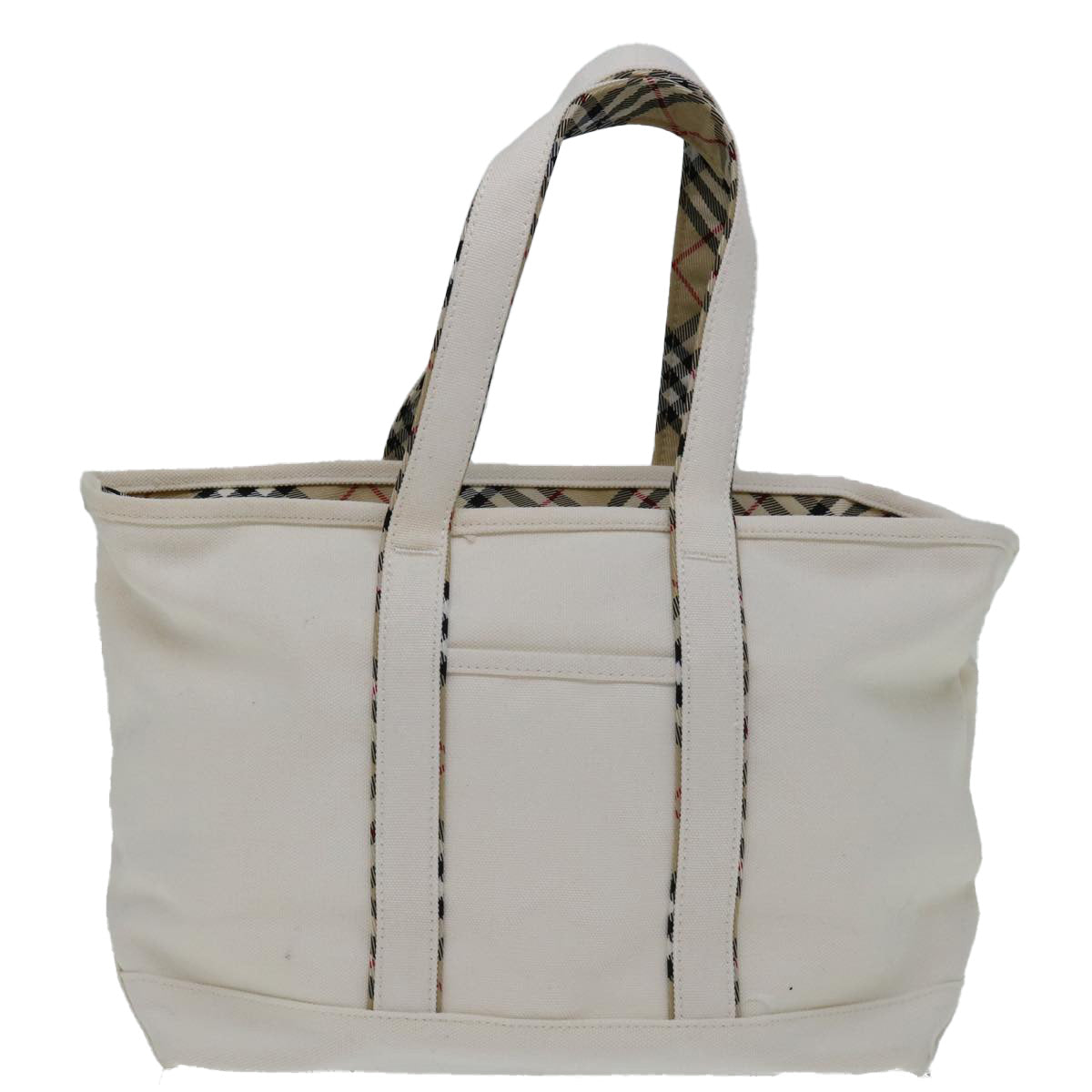 Burberry Nova Brand Canvas White Tote Bag Style 16