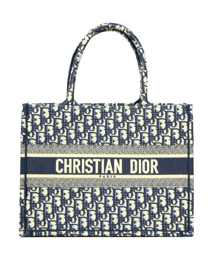Christian Dior 2020 Blue Oblique Monogram Small Book Tote Bag Rovelle Bags