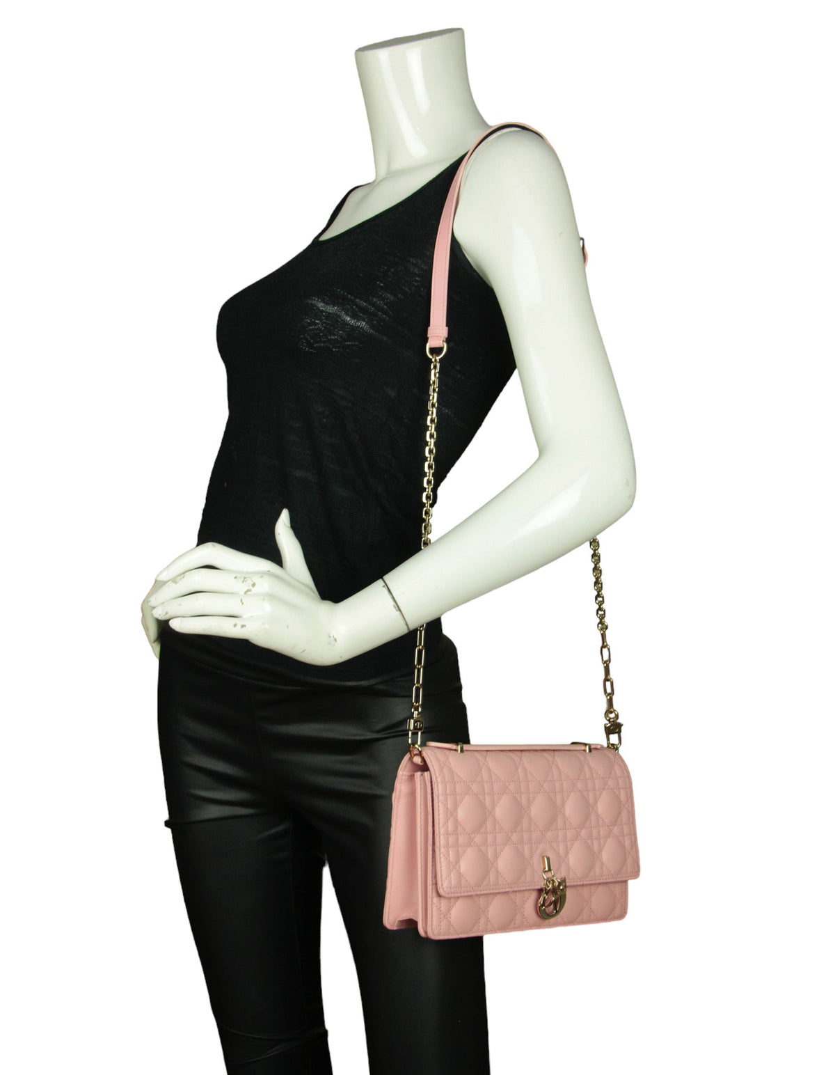 Dior Melocoton Pink Cannage Miss Dior Top Handle Bag Rovelle Bags