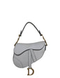 Dior White Grained Calfskin Leather Mini Saddle Bag Rovelle Bags