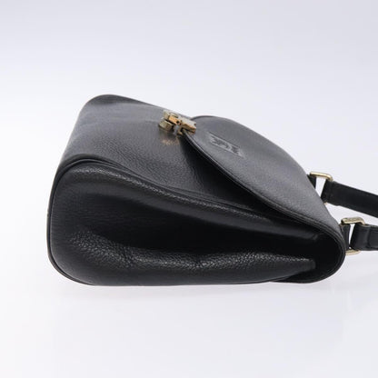 Burberry Triple Loving Heart Black Leather Handbag ( )