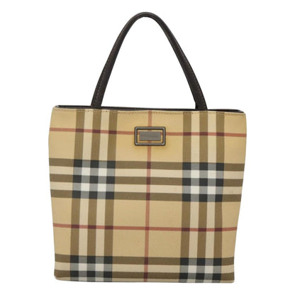 Burberry Nova Check Beige Canvas Handbag ( )