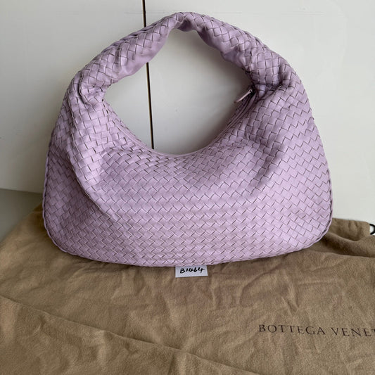 Bottega Veneta Hobo Bag Lambskin leather Lilac Purple Large 47cm