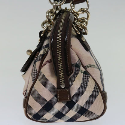 Burberry Label Brand Canvas Blue Handbag Style 9