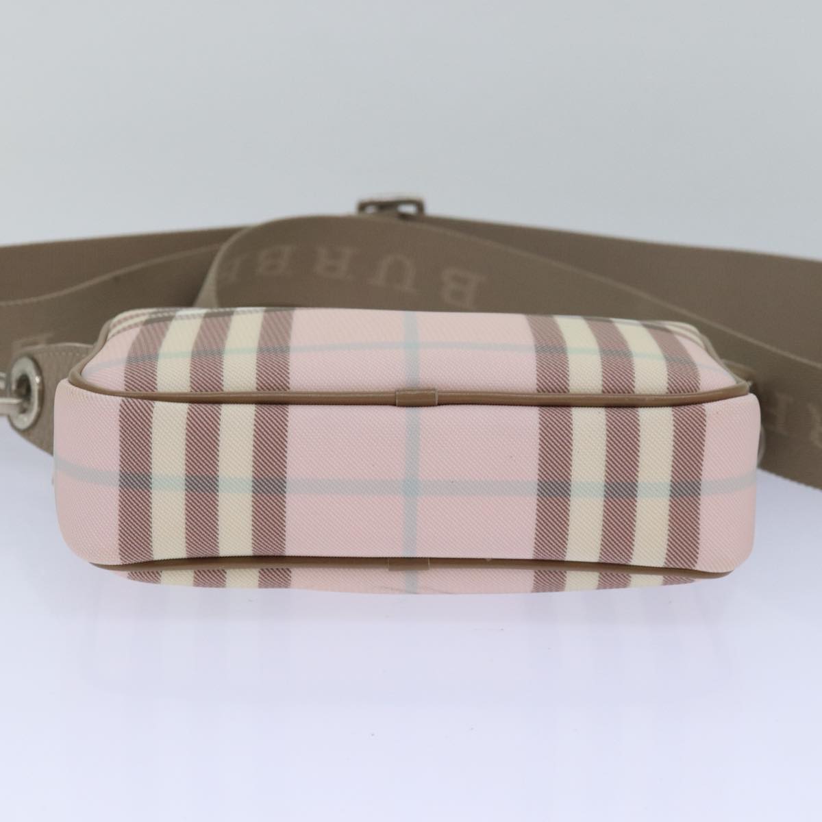 Burberry Nova Brand Canvas Pink Shoulder Bag