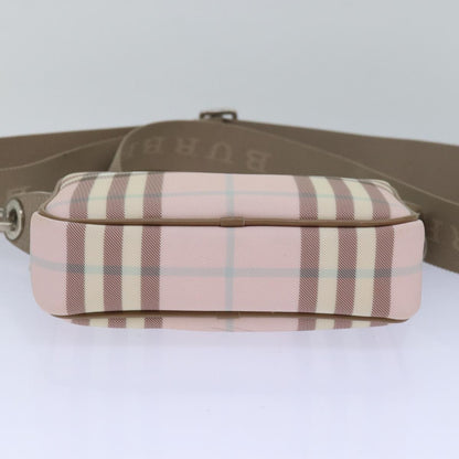 Burberry Nova Brand Canvas Pink Shoulder Bag