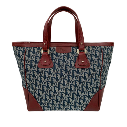 Blue Dior Diorissimo Trotter Canvas Zip Tote Rovelle Bags