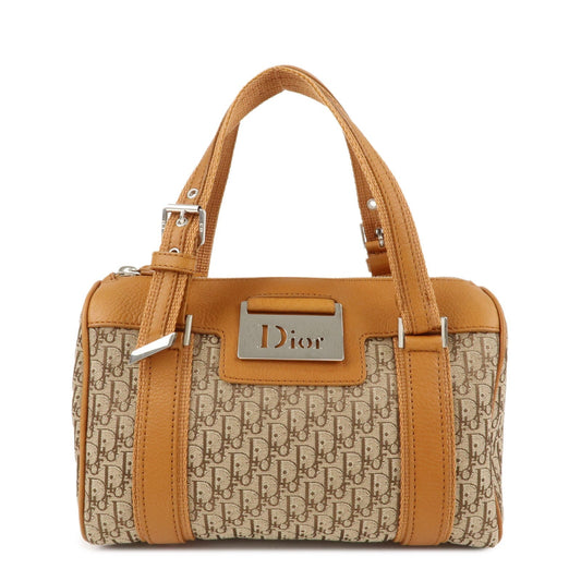 Christian Dior Trotter Canvas Leather Mini Boston Bag Hand Bag Rovelle Bags