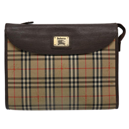 Burberry Brand Brown Clutch Bag