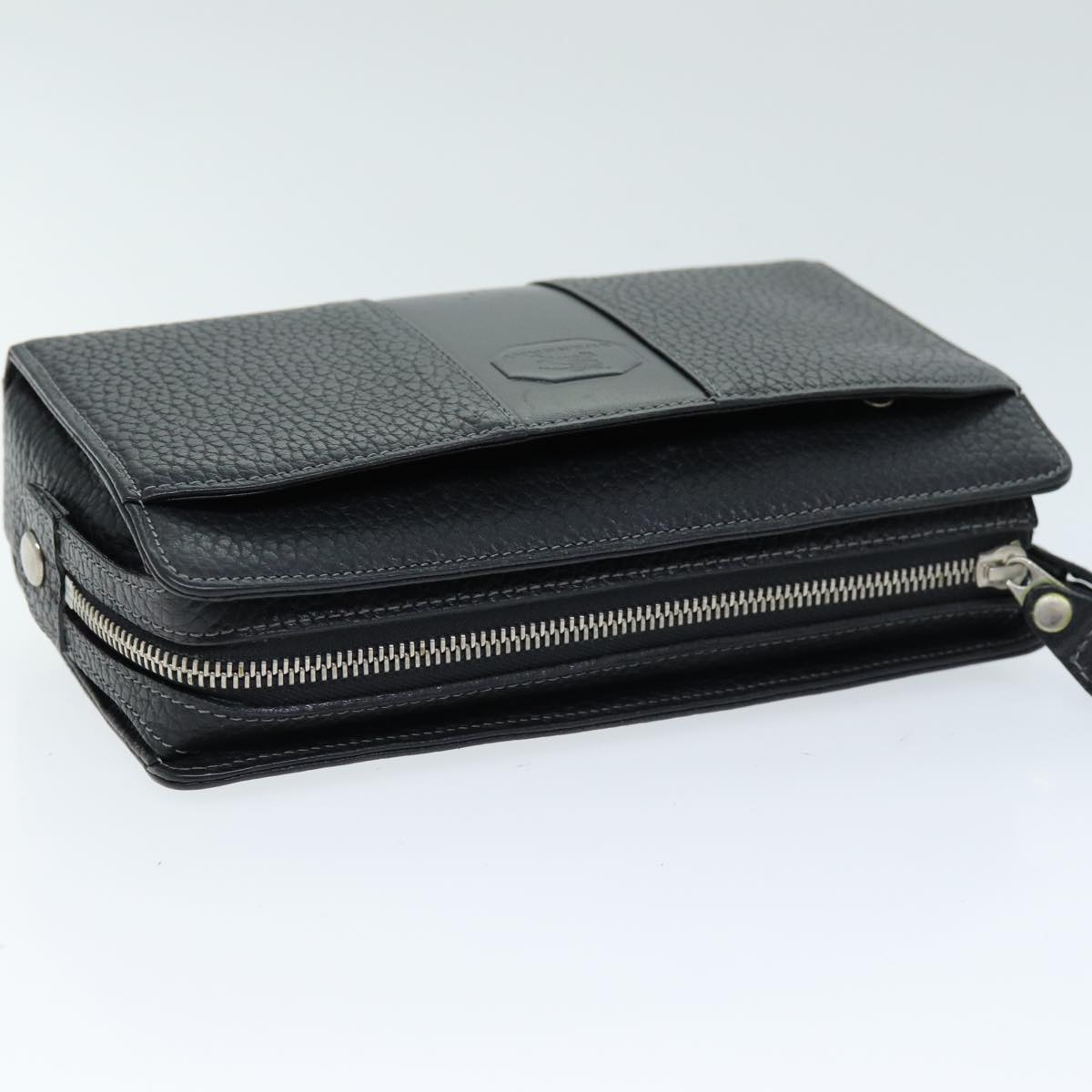 Burberry Brand Leather Black Clutch Bag Style 3