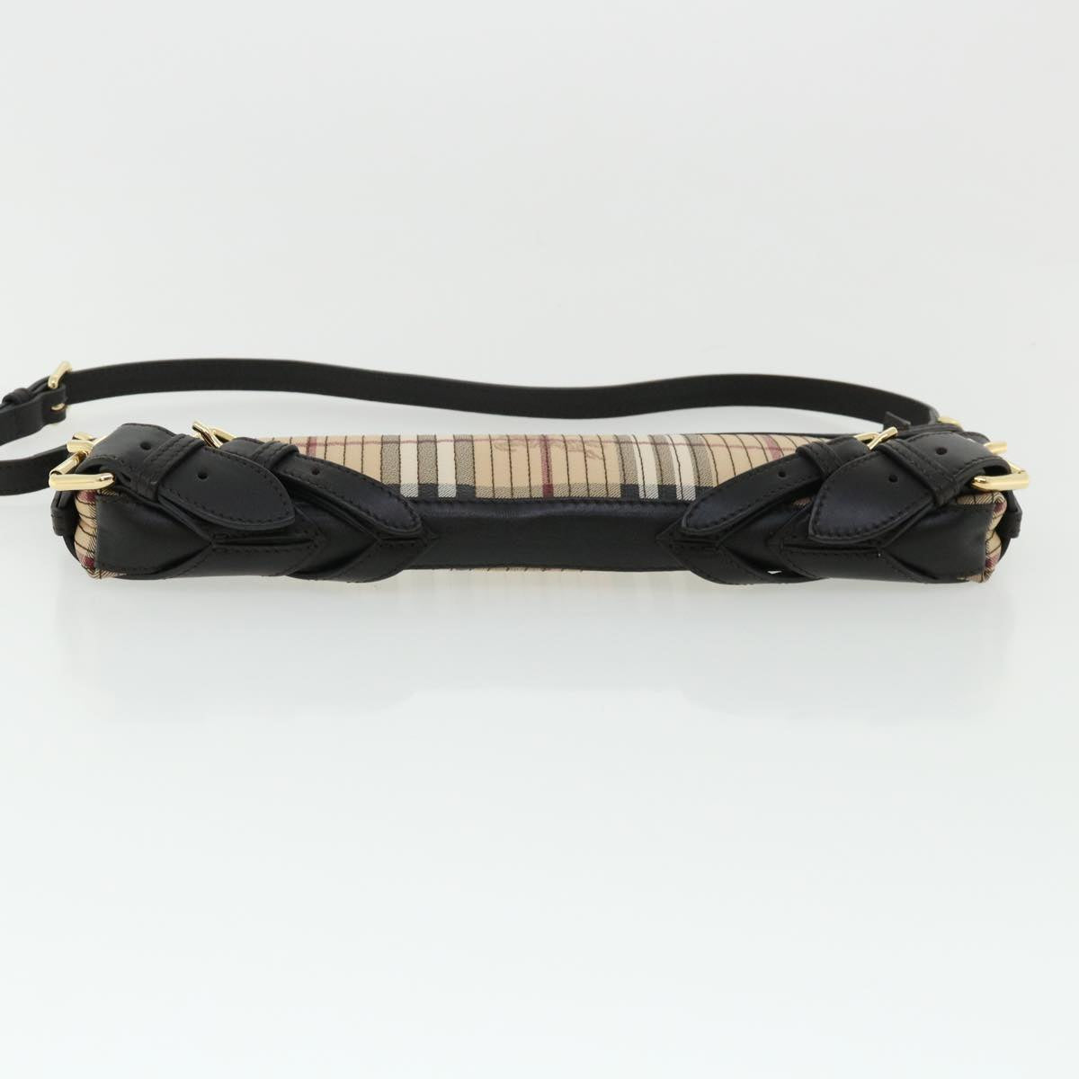 Burberry Nova Brand Canvas White Shoulder Bag Style 22