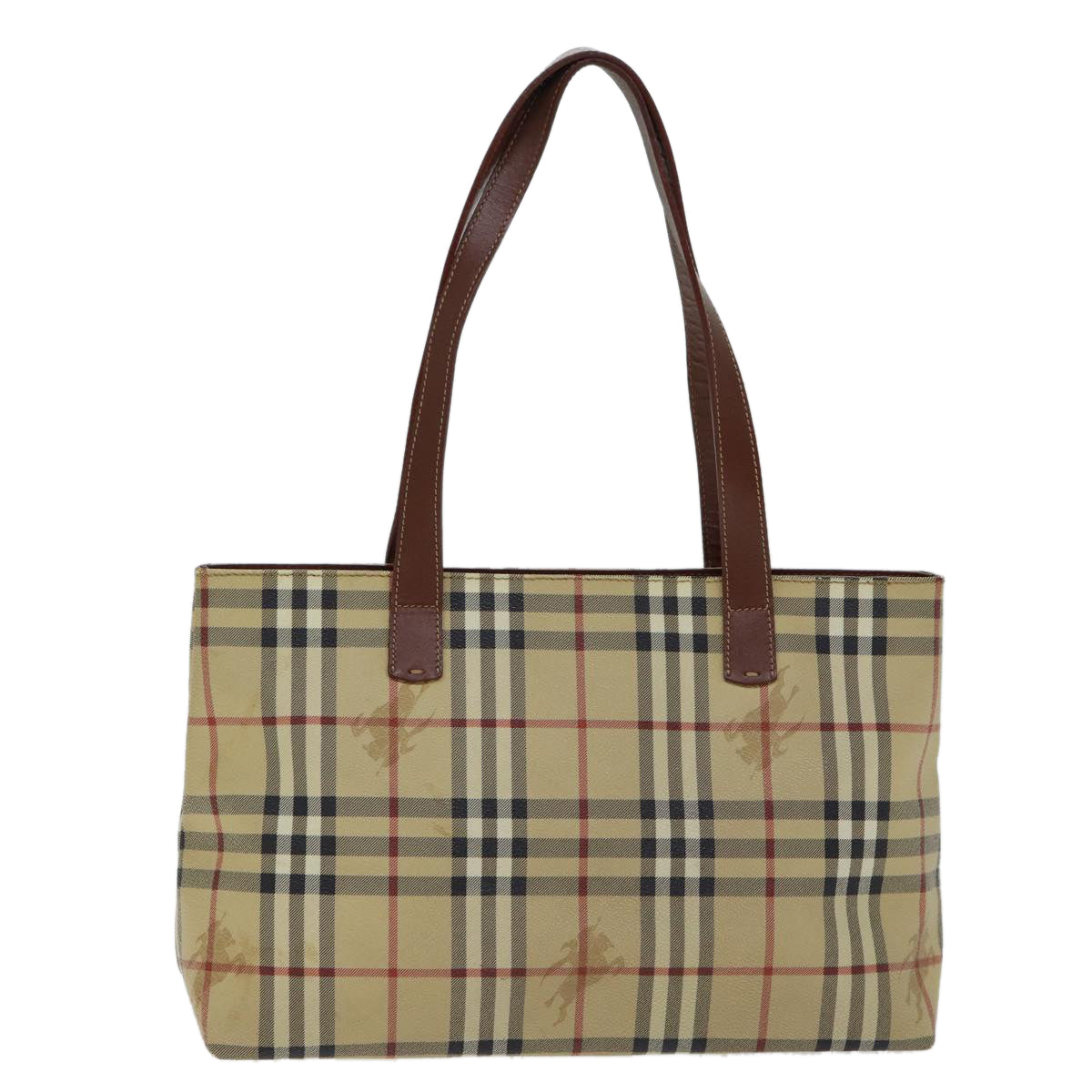 Burberry Nova Brand Canvas White Tote Bag Style 5