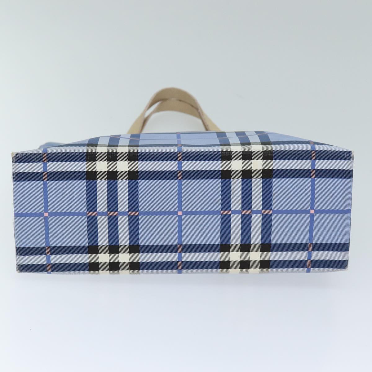 Burberry Nova Brand Check Blue Tote Bag Style 2
