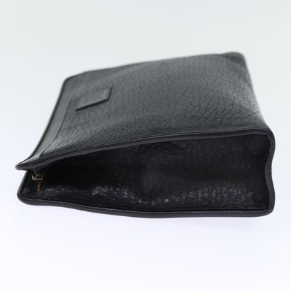 Burberry Brand Leather Black Clutch Bag Style 4