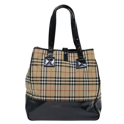 Burberry Nova Brand Canvas White Tote Bag Style 3