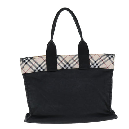 Burberry Label Brand Canvas Blue Handbag Style 2