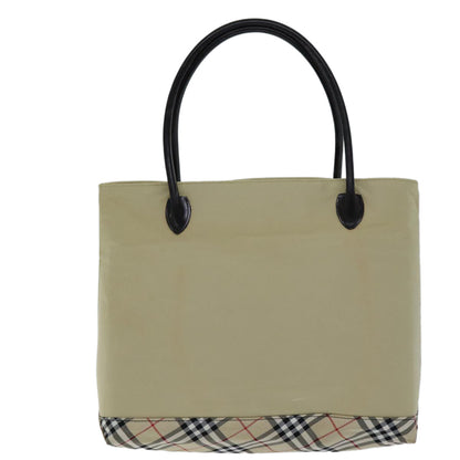 Burberry Nova Brand Check White Tote Bag