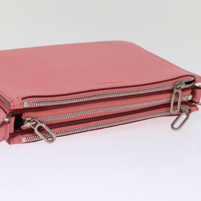 Burberry Brand Leather Pink Shoulder Bag