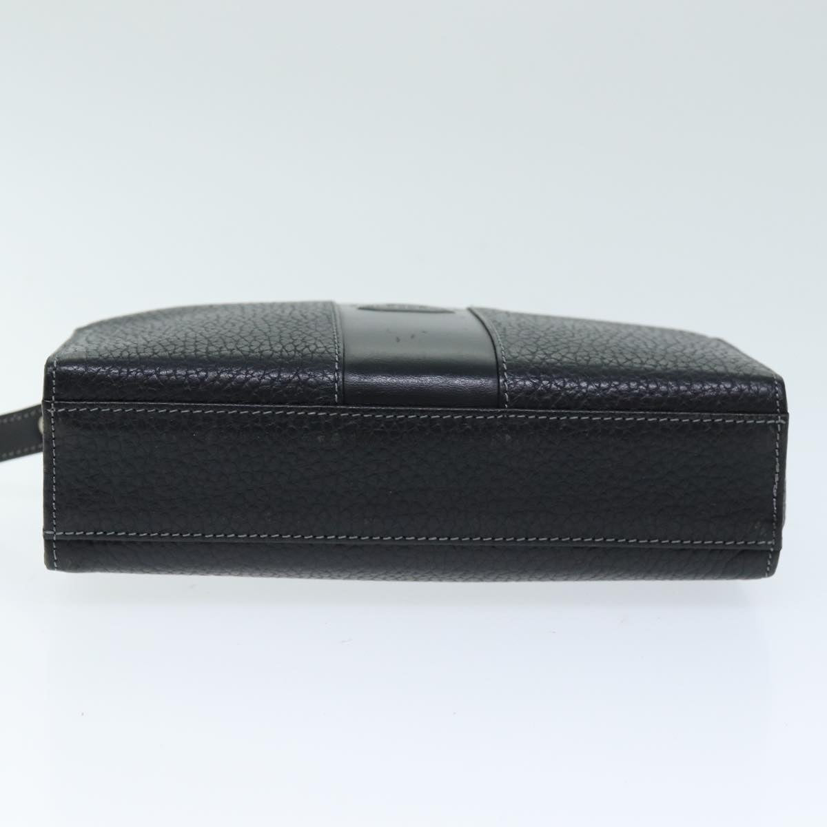 Burberry Brand Leather Black Clutch Bag Style 3