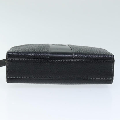 Burberry Brand Leather Black Clutch Bag Style 3