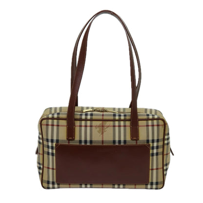 Burberry Nova Brand Canvas White Shoulder Bag Style 14