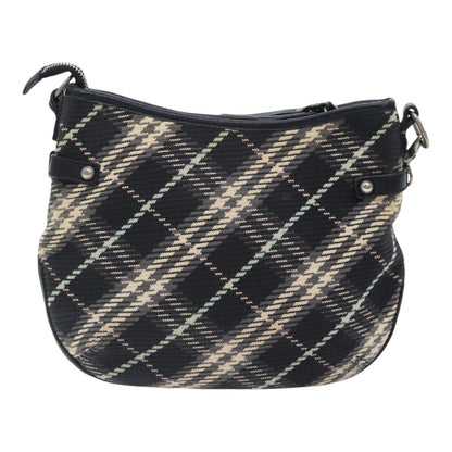 Burberry Nova Check Black Canvas Shoulder Bag ( )