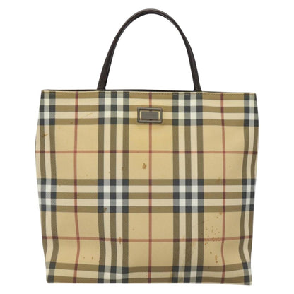 Burberry Nova Check Beige Canvas Tote Bag ( )