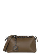 Fendi Brown Leather Monogram By The Way Medium Boston Bag Rovelle Bags