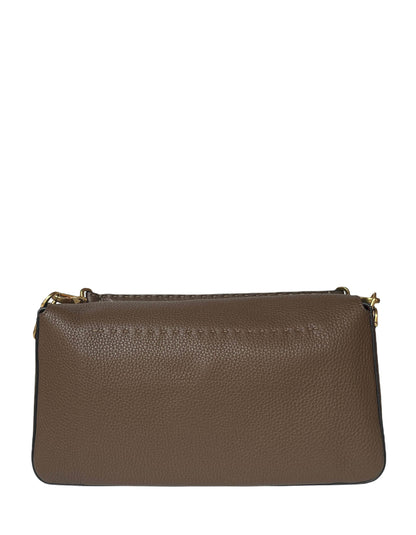 Fendi Brown Selleria Leather Large Baguette NM Bag w/ Two Straps Rovelle Bags