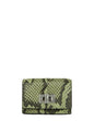 Fendi Green Tea Python Micro Trifold Wallet Rovelle Bags