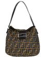Fendi Tobacco Zucca Monogram Flap Baguette Bag Rovelle Bags