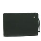 Burberry Brand Leather Green Clutch Bag
