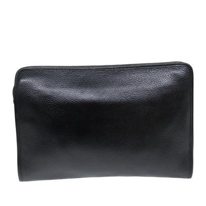 Burberry Brand Leather Black Clutch Bag Style 2