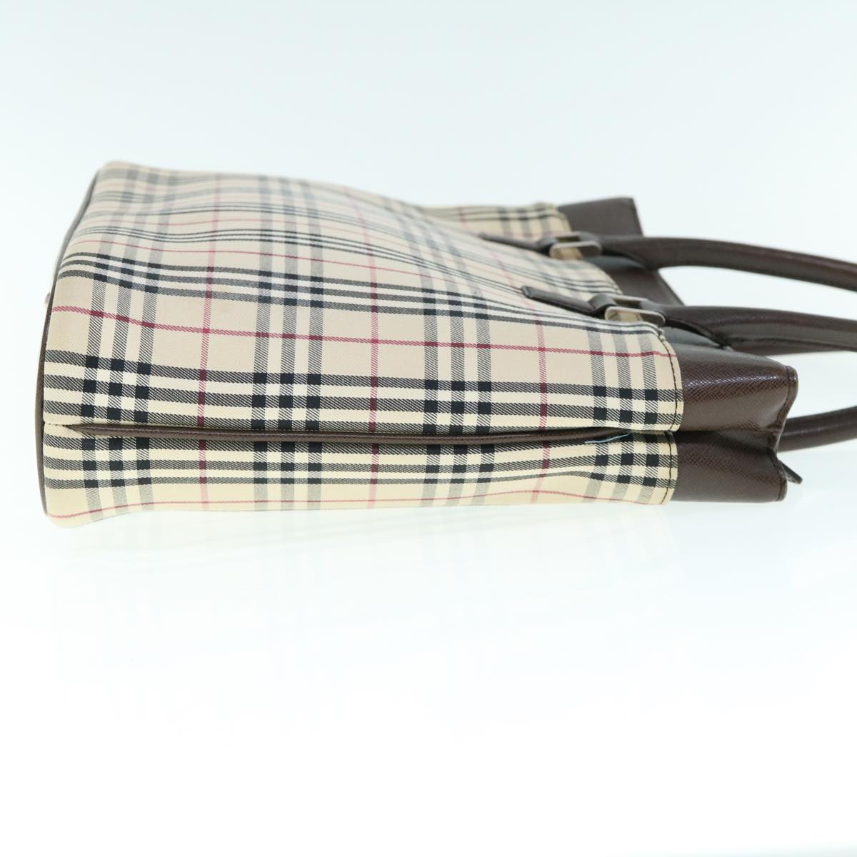 Burberry Nova Brand Canvas White Tote Bag Style 18