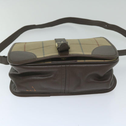 Burberry Brand Canvas Brown Shoulder Bag Style 3