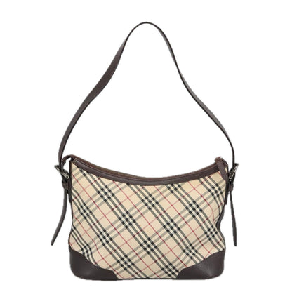 Burberry Nova Check Beige Canvas Shoulder Bag ( )