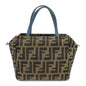 FENDI Zucca Canvas Leather Hand Bag Brown Black Navy 8N0000 Rovelle Bags
