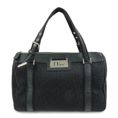 Christian Dior Street Chic Trotter Canvas Leather Boston Bag Rovelle Bags