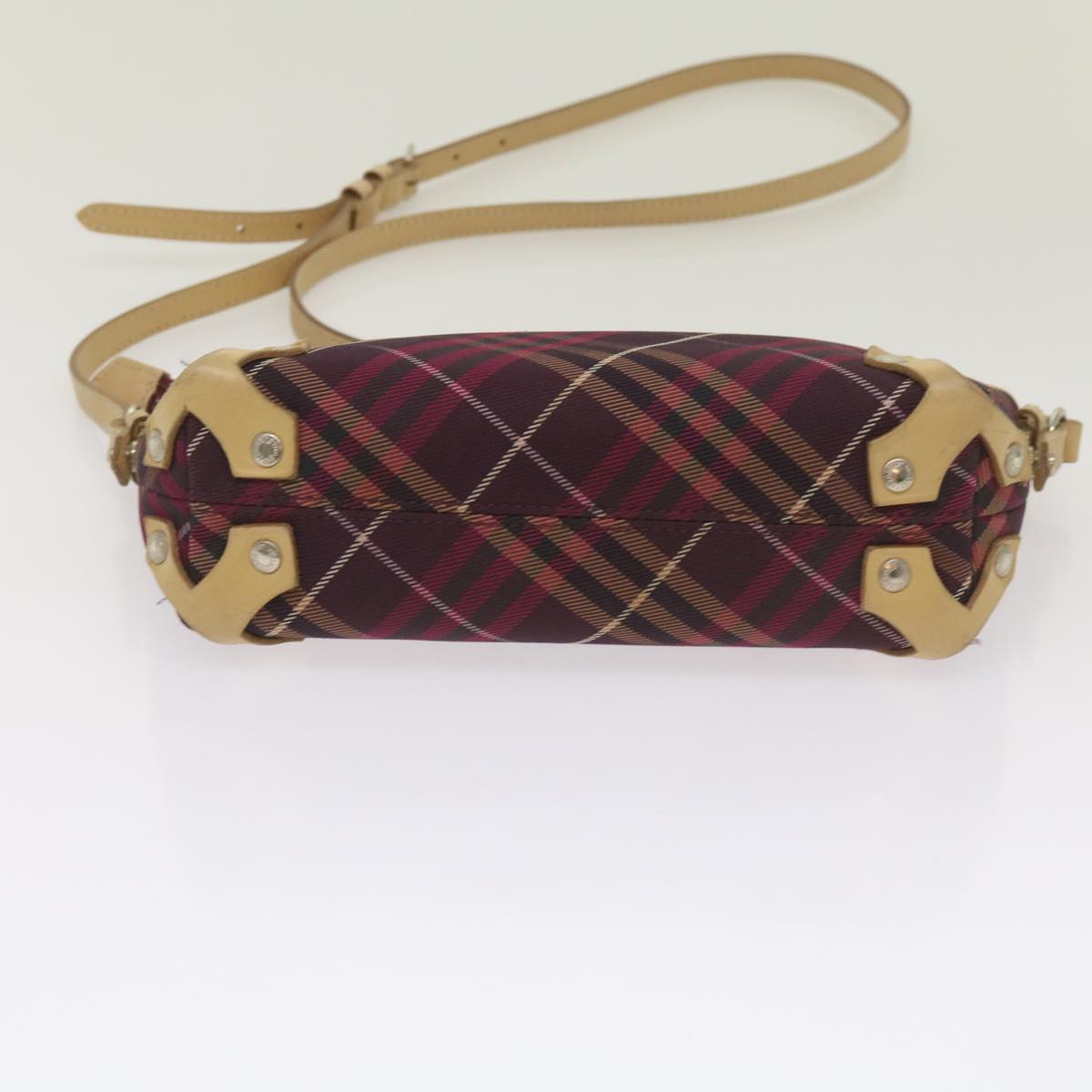 Burberry Nova Brand Check Red Shoulder Bag